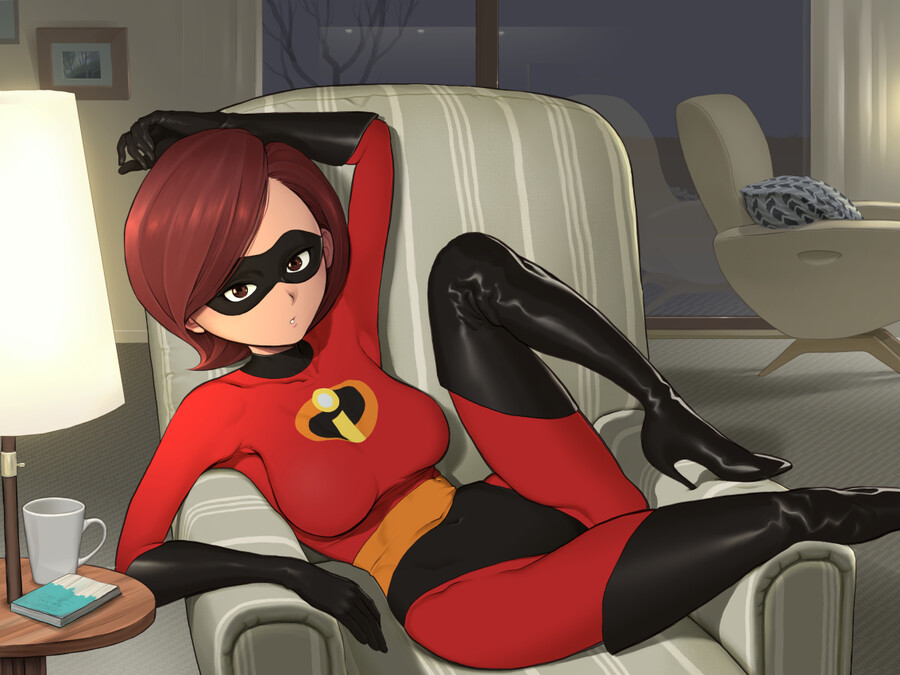 Helen parr cowgirl riding incredibles animation