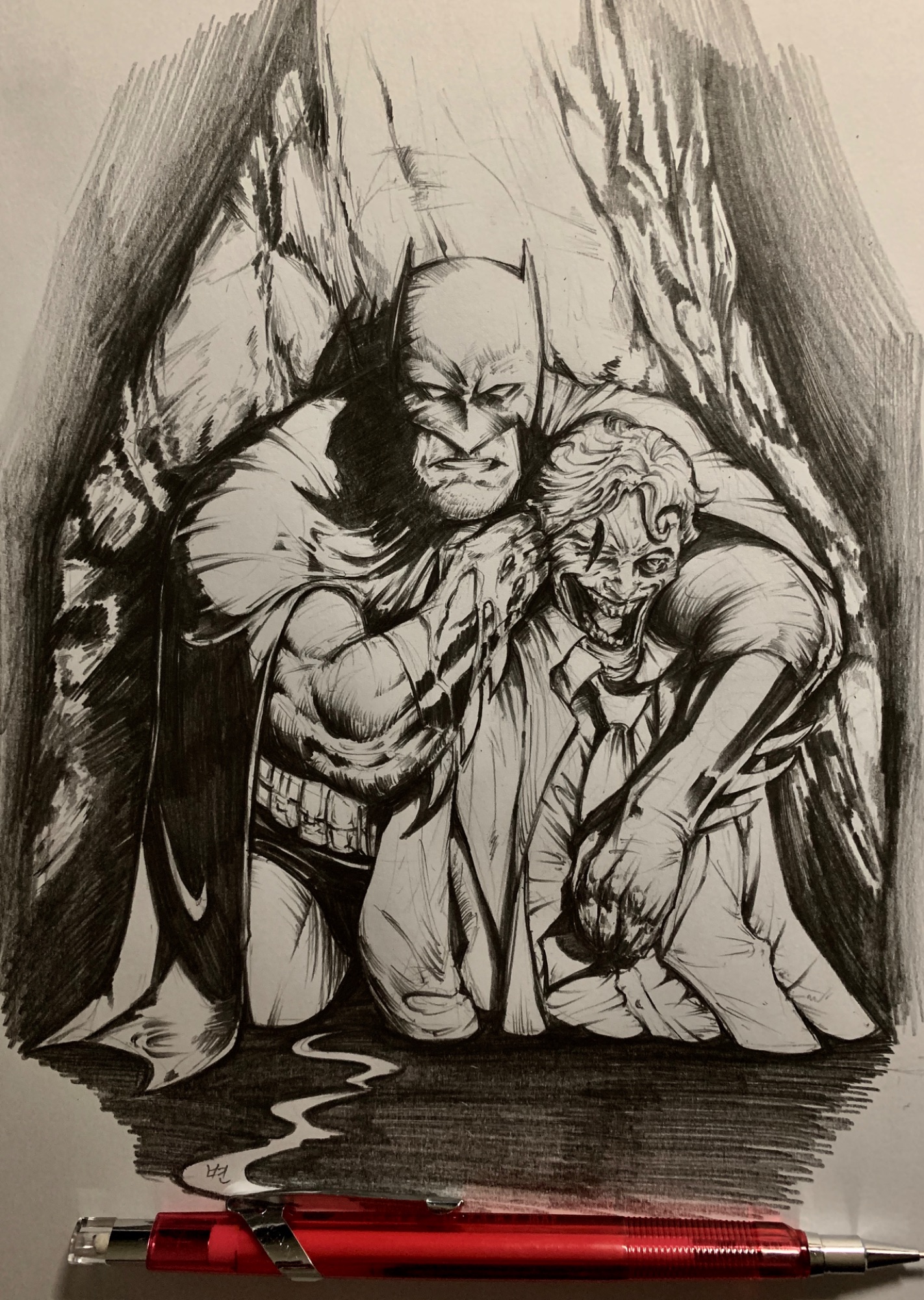 늙은 다크 나이트의 싸움GIF