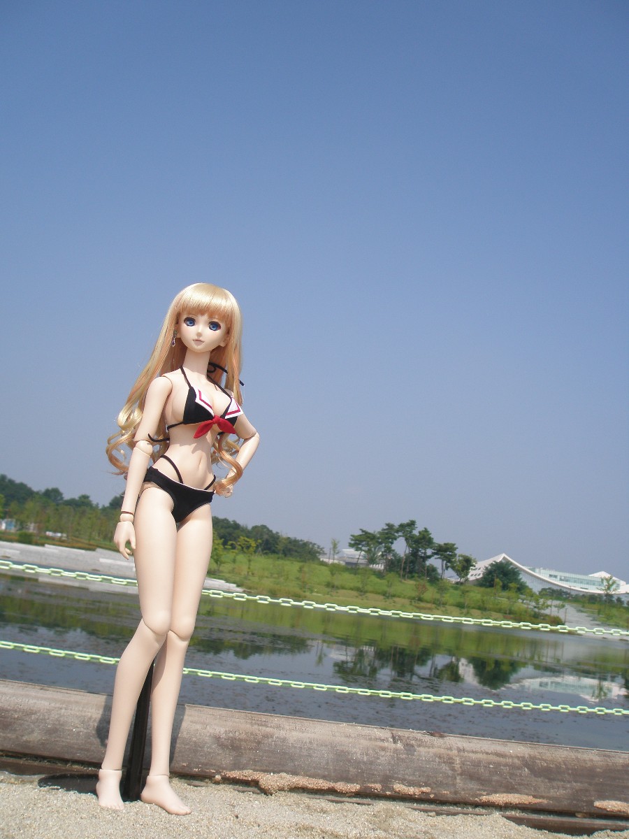 수영복의 셰릴 무더운 휴가 때의 출사 1일차_1.jpg