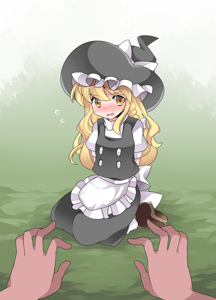 kirisame marisa (touhou) drawn by hammer (sunset beach) - 42ddf7aacd9b60584518c355661e9e61.jpg