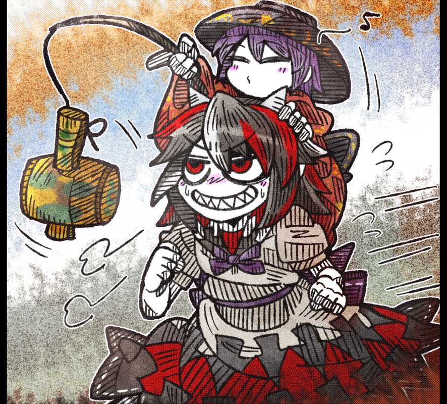 kijin seija and sukuna shinmyoumaru (touhou) drawn by suenari (peace) - e42d4e3f1bf01f396e9faba7ab7c0b07.png