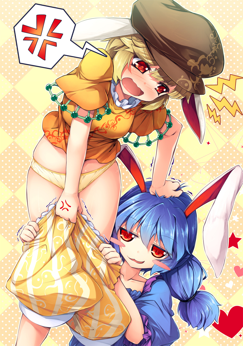 ringo and seiran (touhou) drawn by chima q - bca37ef62b72a2bf1b0d31d57723b59d.jpg