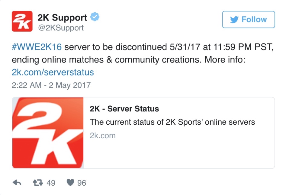 WWE 2K16 온라인 서버 종료 안내_1.png