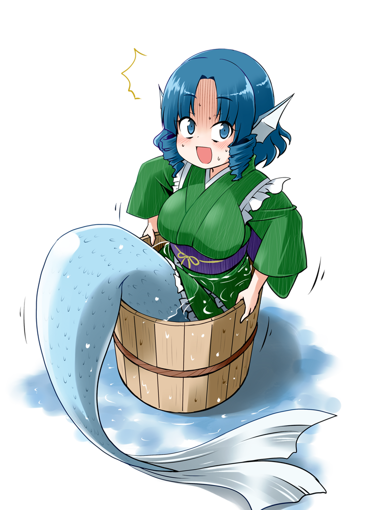 wakasagihime (touhou) drawn by kousei (public planet) - f91521e31bf9136dd64bd5f94a598b11.png