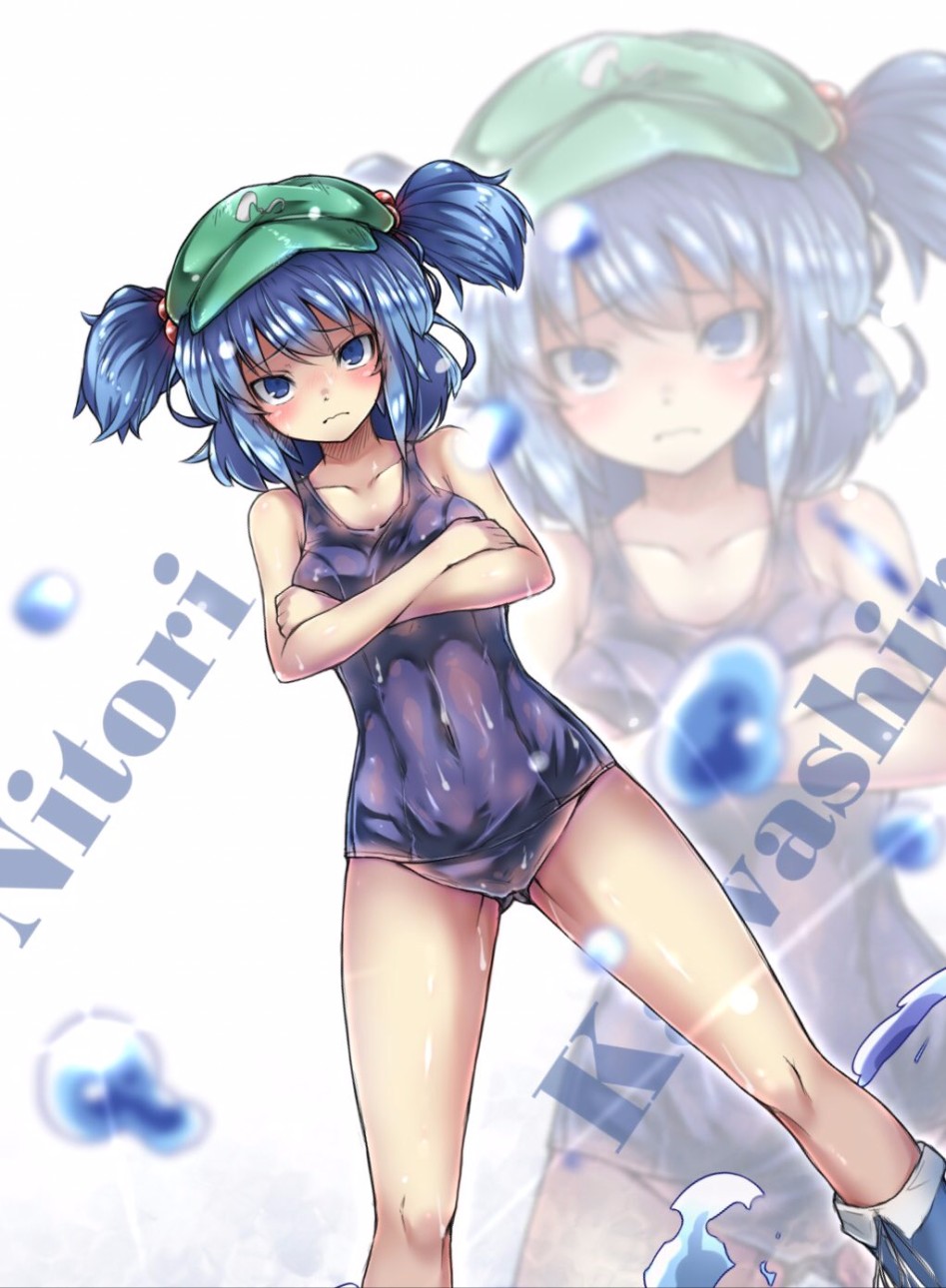 kawashiro nitori (touhou) drawn by ototobe - daae2a04d7745e1800b33e9c3d2d007e.jpg