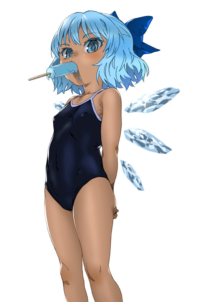 cirno and tanned cirno (touhou) drawn by katou haruaki - 3b52c6e74b42e9064be44c4e432cb29a.jpg