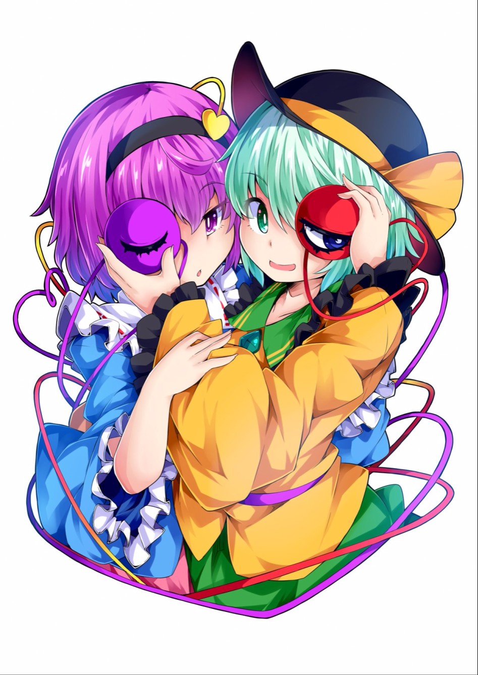 komeiji koishi and komeiji satori (touhou) drawn by ishimu - e2302b8abd5413afe63a95c48b5acd55.jpg