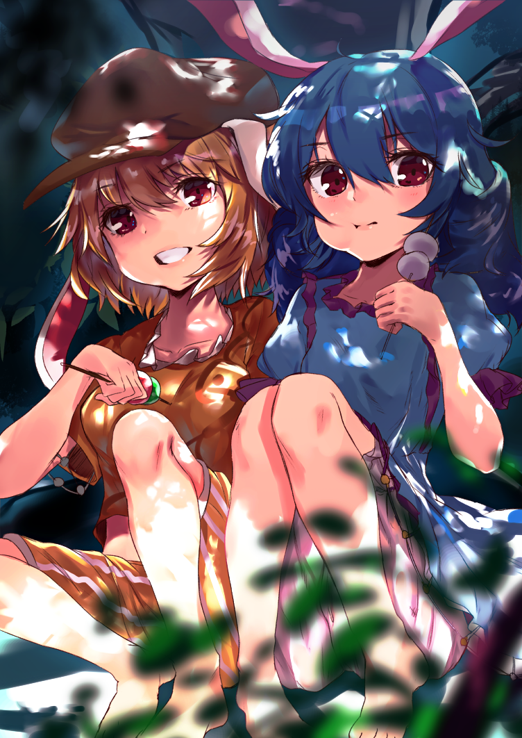 ringo and seiran (touhou) drawn by asuzemu - 7c0dcbabe32367828af9130635a51ac1.png