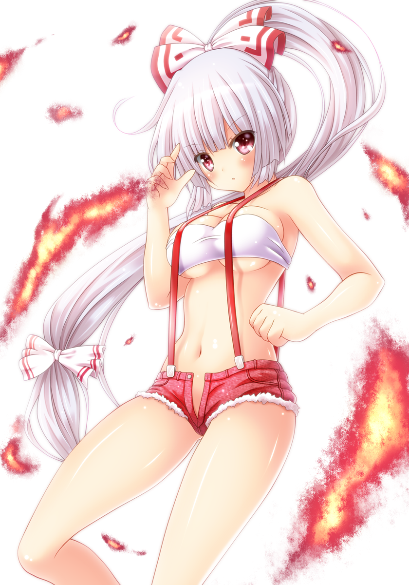 fujiwara no mokou (touhou) drawn by osashin (osada) - 42340d6fd4d0a25467fa23e06581b188.png