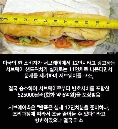 서브웨이 길이 짧은 샌드위치 소송 반전.subway_1.jpg