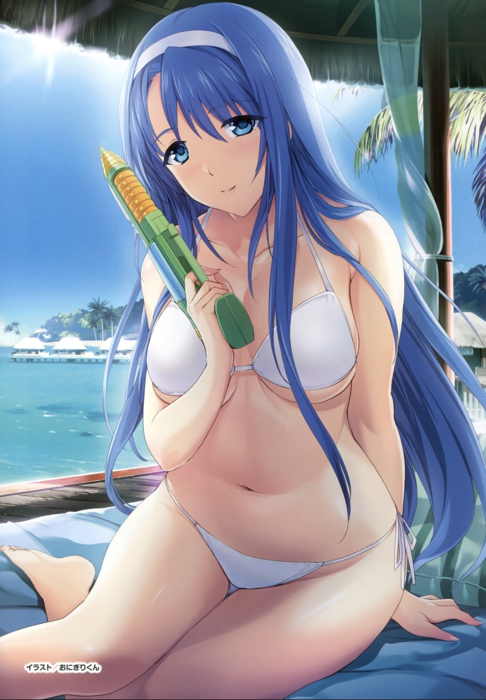 yande.re 409378 sample alicesoft bikini breast_hold choukou_shinki_ixseal cleavage gun onigiri-kun swimsuits underboob.jpg