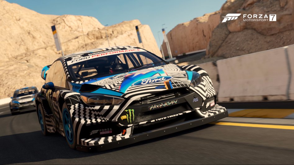 F32. 포르자 모터스포츠 7 - [Ford] GYMKHANA 9 Focus RS RX '16 at 두바이 (시리즈 「FORZA 그룹 랠리」 2／6) Forza Motorsport 7.jpg