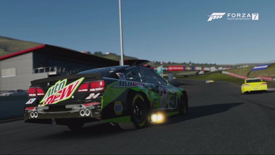 F02. 포르자 모터스포츠 7 - [Chevrolet] #24 Hendrick Motorsports Mountain Dew Super Sport '17 at 소노마 레이스웨이 (시리즈 「NASCAR」 2／6) Forza Motorsport 7.jpg