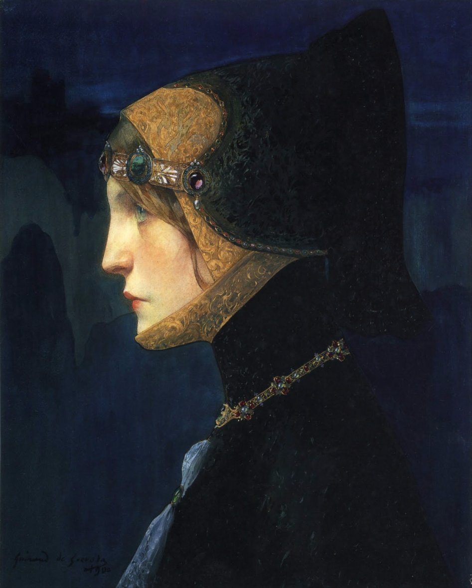 1900_Голова дамы в средневековом костюме (Head of a Lady in Medieval Costume)..jpg