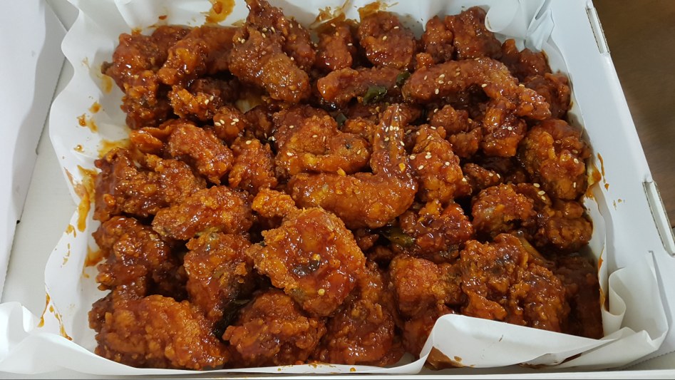 만석닭강정 택배로 시켜먹기