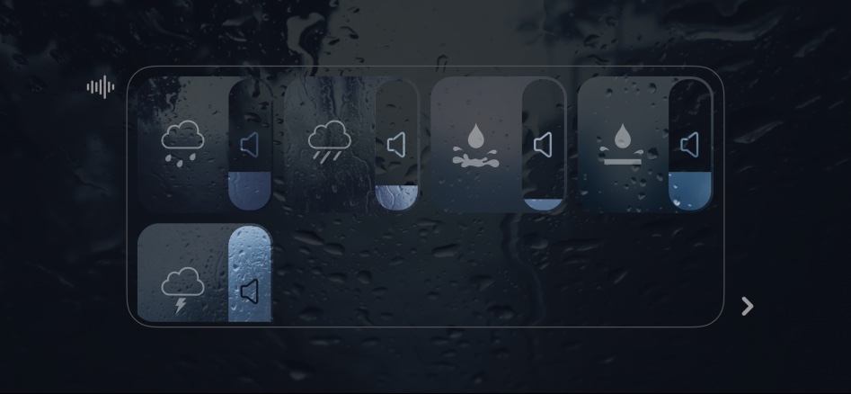 "Somewhere" 빗소리, 수면유도, 백색소음, ASMR (아이폰 추천 어플)_6.png