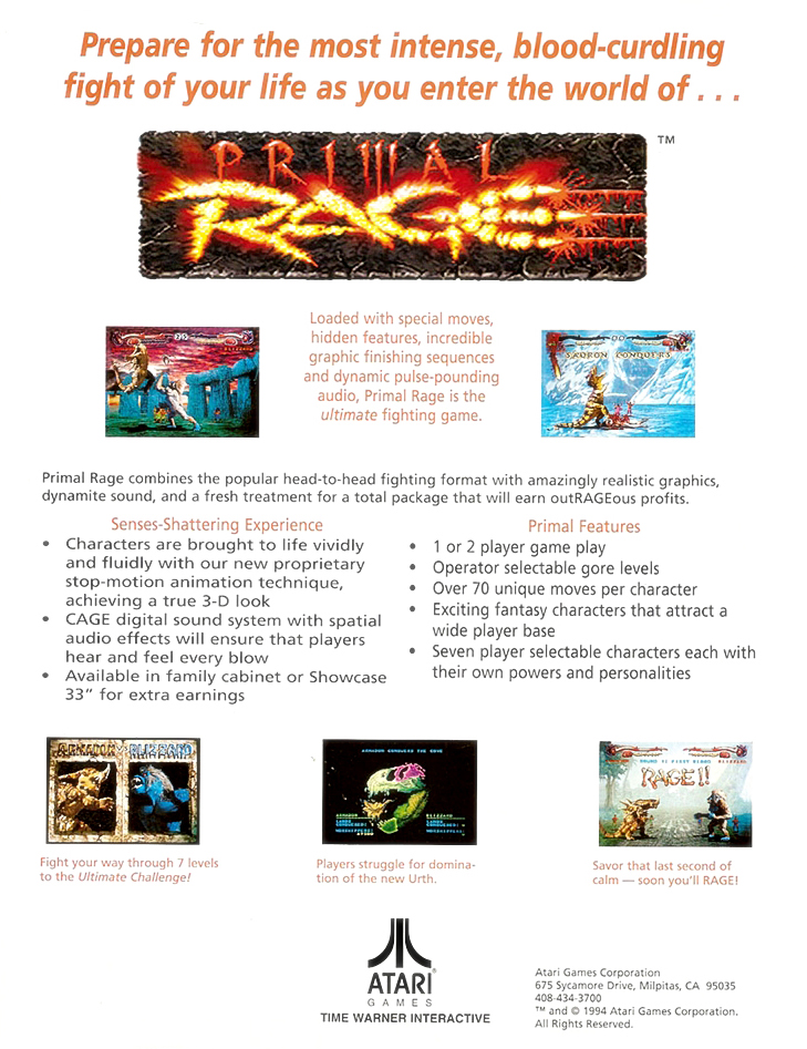 프라이멀 레이지 광고전단지 (Primal Rage - USA Flyer C).jpg