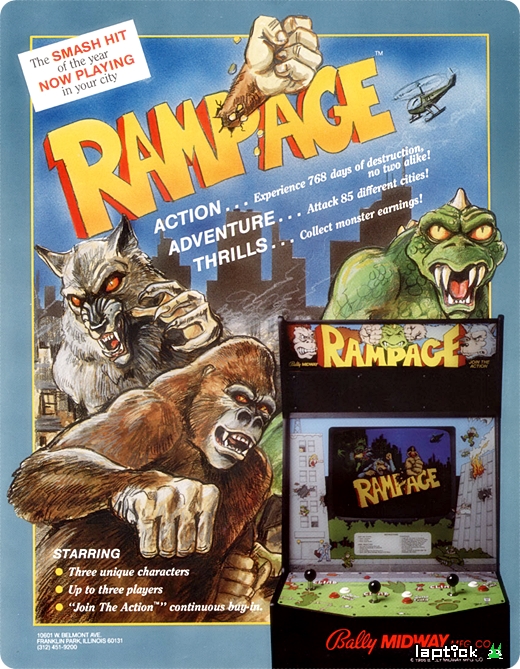 FIN[아케이드] 램페이지 광고전단지 (Rampage Flyer, 1986).jpg