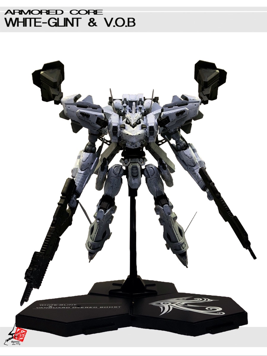 아머드코어 화이트 글린트(White Glint) V.O.B 도색 및 웨더링_2.jpeg