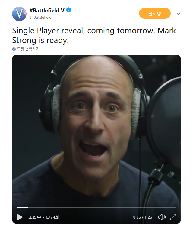 Screenshot_2018-10-16 트위터의 #Battlefield V 님 Single Player reveal, coming tomorrow Mark Strong is ready … .png