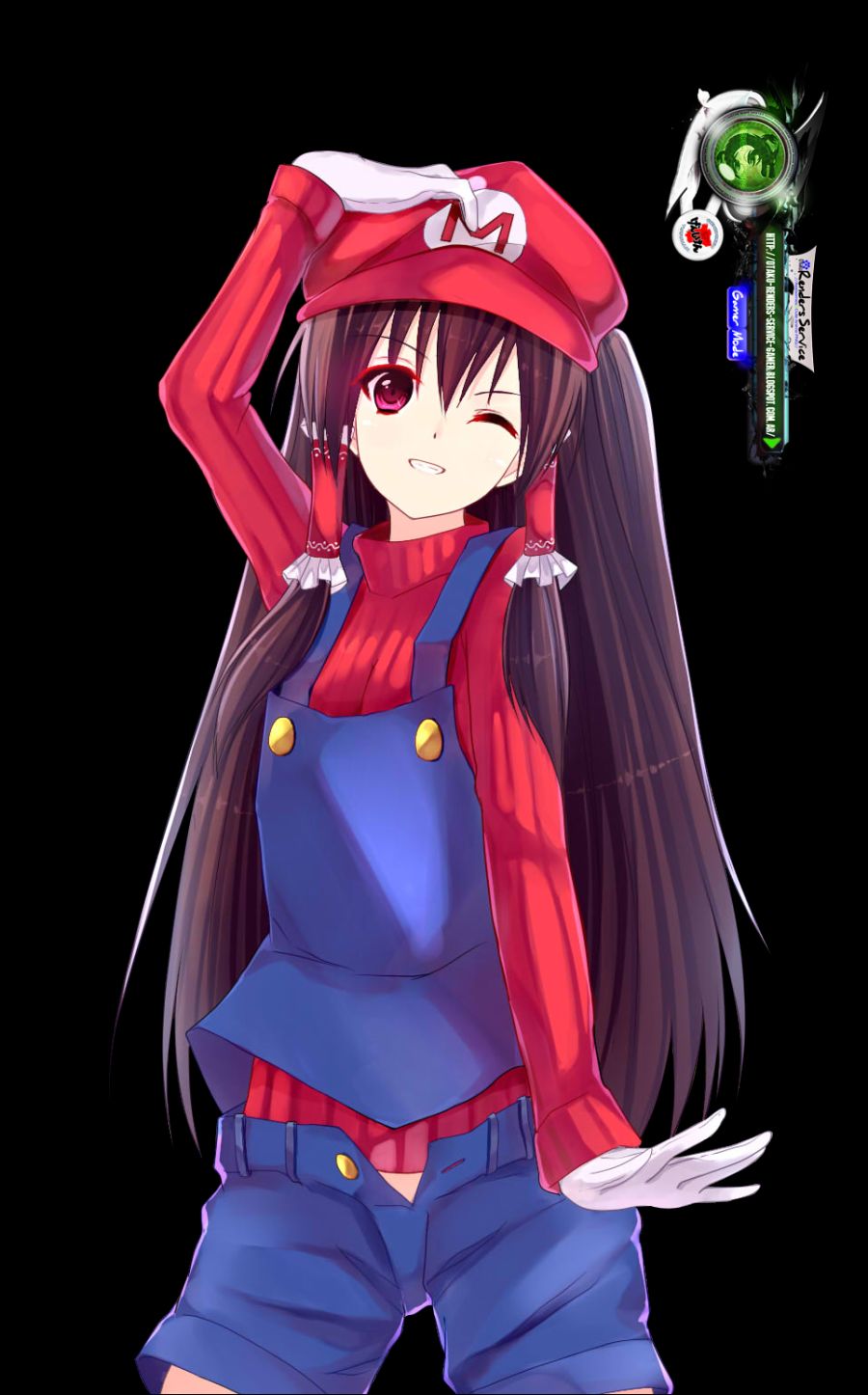 36777175 Touhou Project Hakurei Reimu Cute Mario Cosplay Render.png