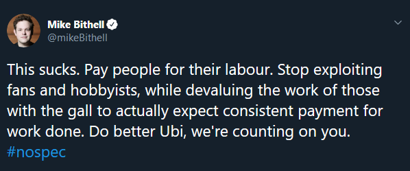 Screenshot_2019-07-17 트위터의 Mike Bithell 님 This sucks Pay people for their labour Stop exploiting fans and hobbyists, while [...].png