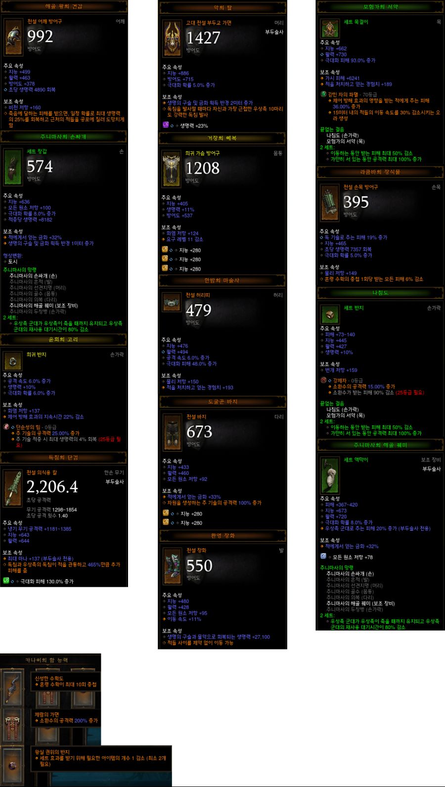 [도전 균열](북미&유럽) 111차 부두술사 스킬&장비 정보 입니다._8.png