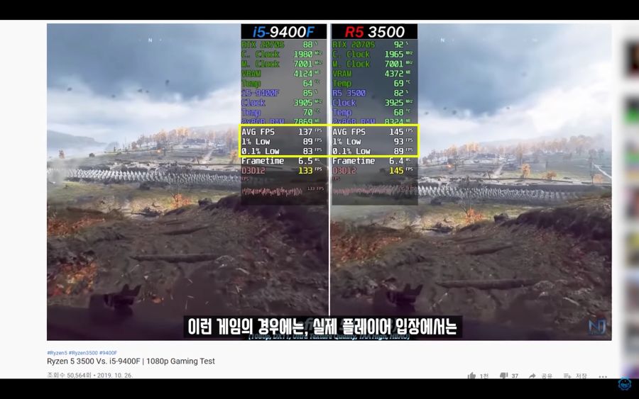 CPU 벤치 보는법) 프레임과 주사율, 프레임레이트와 1%, 0.1% Low_61.jpg