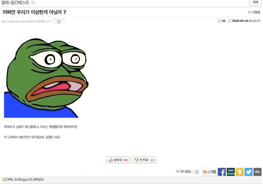 [남유게 펌] 일베 근황_1.png