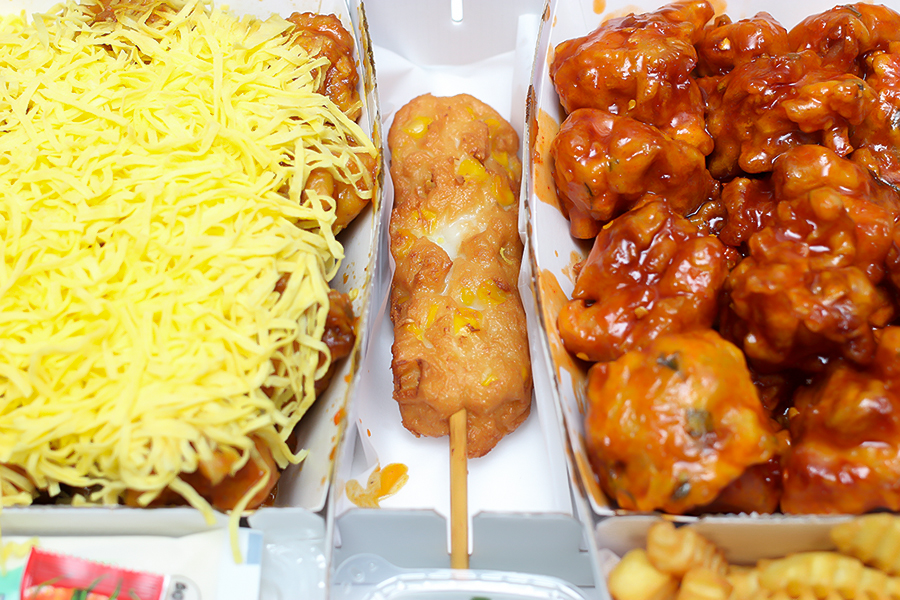 코리엔탈 깻잎치킨 황금지단 치킨 세트