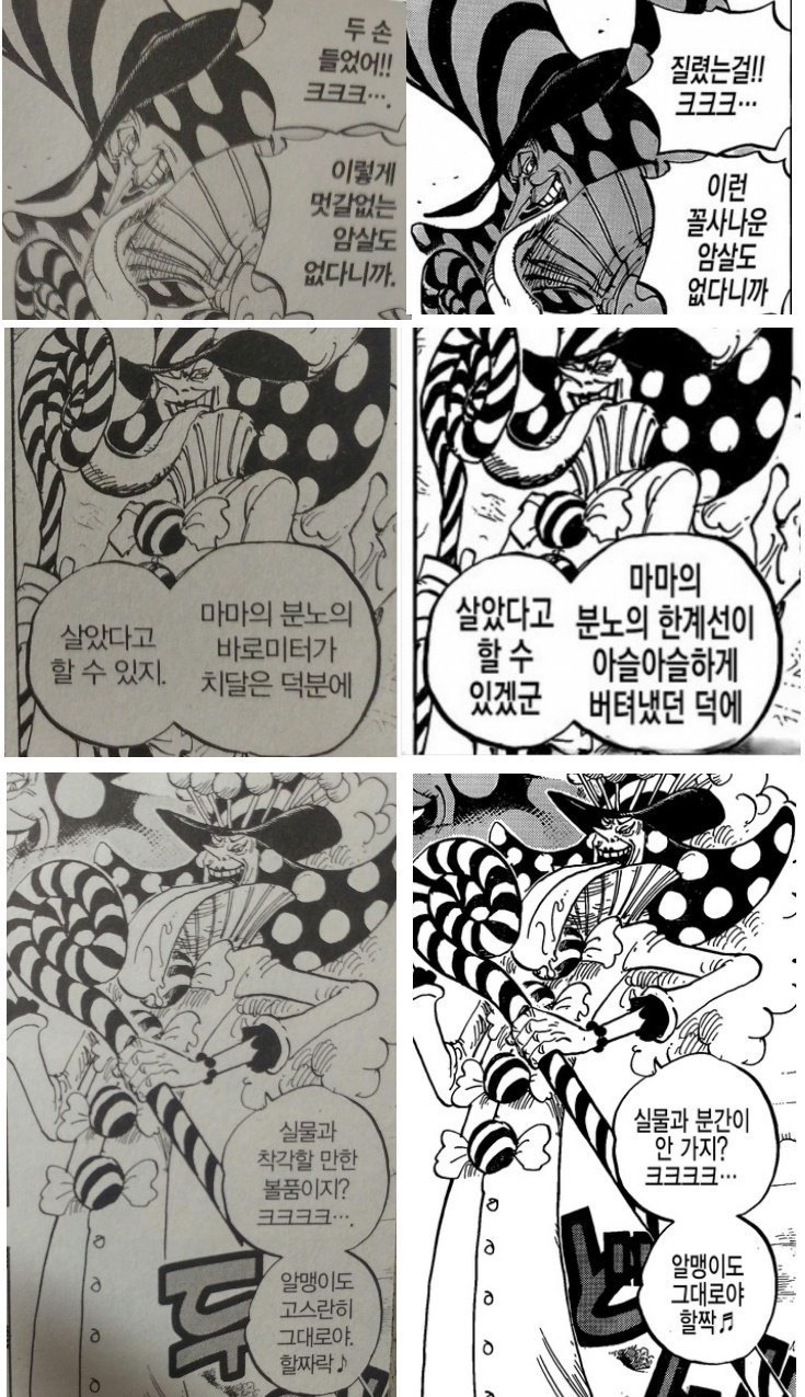 원피스 정발 vs 불법 스캔본 번역체 비교 | (백업)유머 게시판(2020-2021) | RULIWEB
