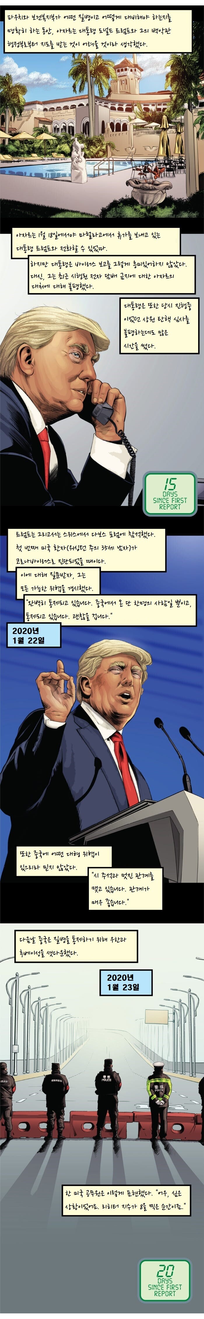 번역, 스압) "완벽히 통제되고 있음" : 트럼프가 코로나 통제 실패한 만화_5.jpg