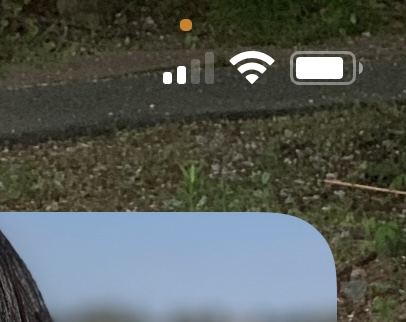 아이폰 상단에 주황, 붉은 점 뭔가요?_1.jpg