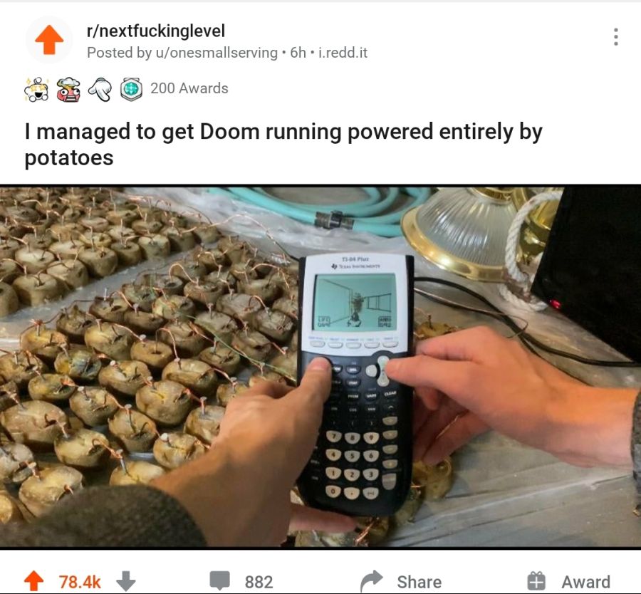 감자로 둠 구동 성공.reddit_1.jpg