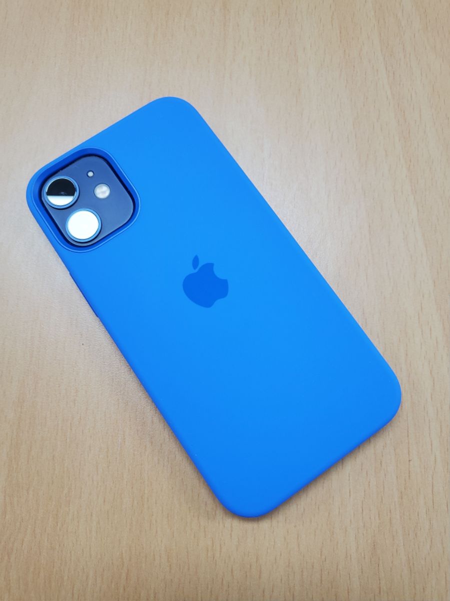 아이폰12 미니 블루 + 카프리 블루 실리콘 케이스_5.jpg