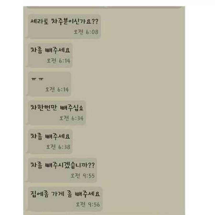 차 빼달라고 문자 86통 테러한 차주_1.png