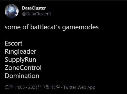 DataCluster-님의-트위터-some-of-battlecat-s-gamemodes-Escort-Ringleader-SupplyRun-ZoneControl-Domination-트위터.png