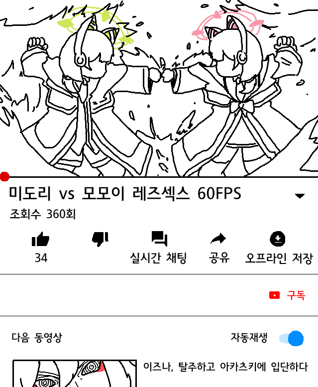 블루아카) 미도리 Vs 모모이 레즈섹?스 60Fps | 유머 게시판 | Ruliweb