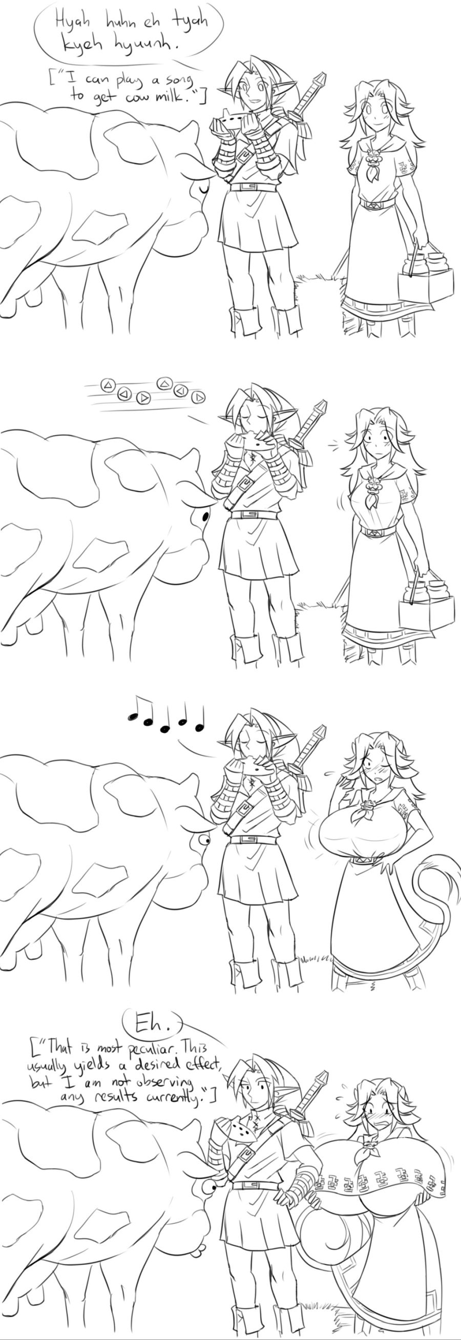 젖소 우유 짜는 오카리나 연주하는 젤다.manga_1.png