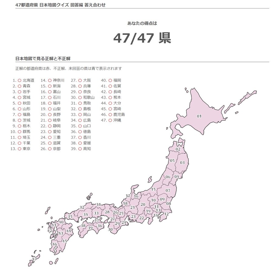심심해서해본 도도부현 퀴즈