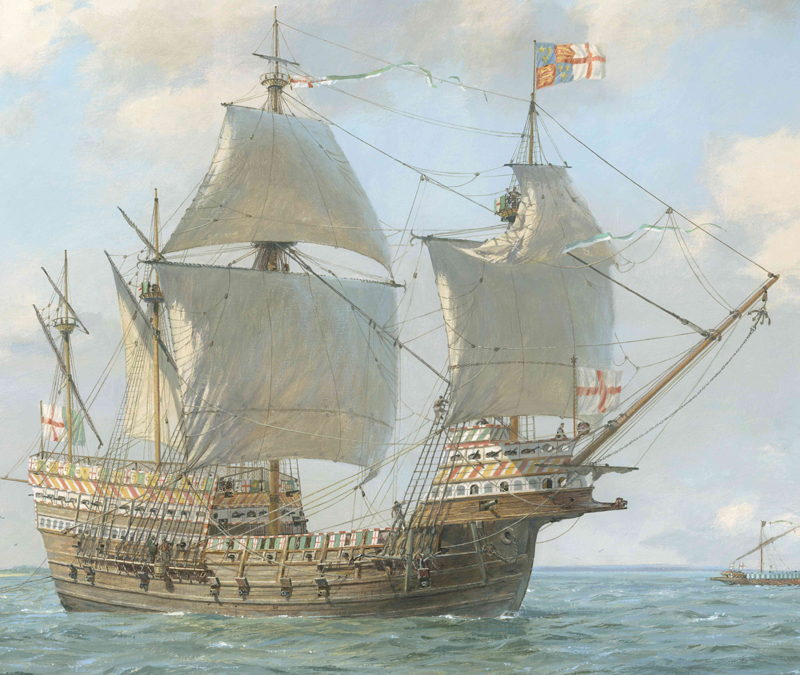 Geoff-Hunts-painting-of-the-Mary-rose-under-sail-Geoff-Hunt-The-Mary-Rose-Trust.jpg