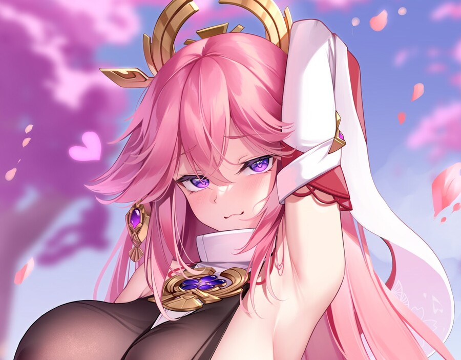 극후방) 원신) 중요부위 전부 노출한 야에_1.jpg