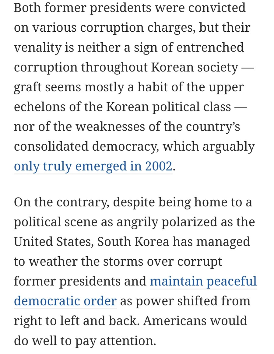 워싱턴포스트) "트럼프 압수수색? 한국은 역대 대통령 절반 수감되기도"_2.jpg