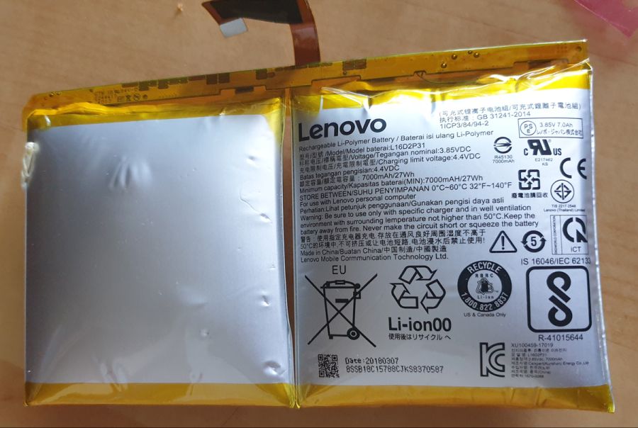 [레노버] 탭4 10 플러스 - 베터리 고장 자가수리_5.jpg