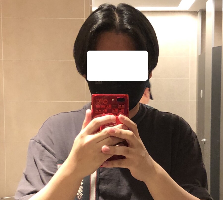 남성 긴 머리, 22개월만에 드디어 기부했습니다._3.jpg