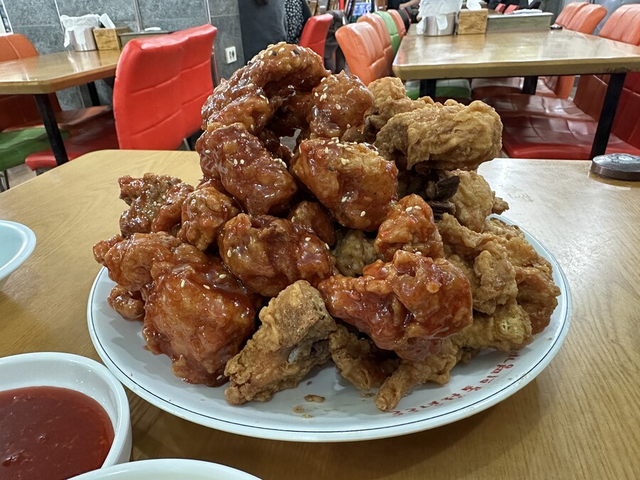광주 양동시장 수일통닭