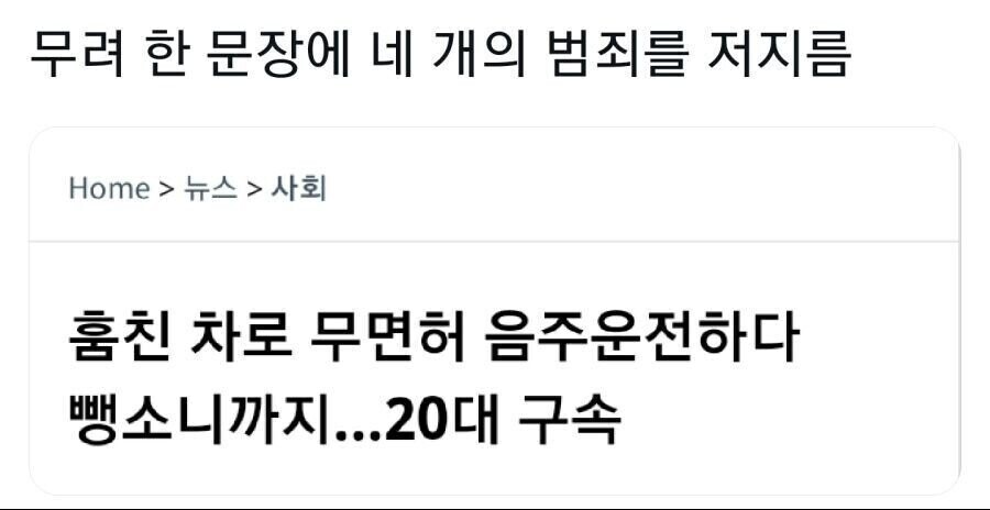 범죄 4개를 한번에 저질렀던 20대_1.jpg