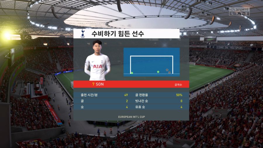 FIFA 22 커리어 매치 5-1 TOT V B04, 전반전_7.jpg