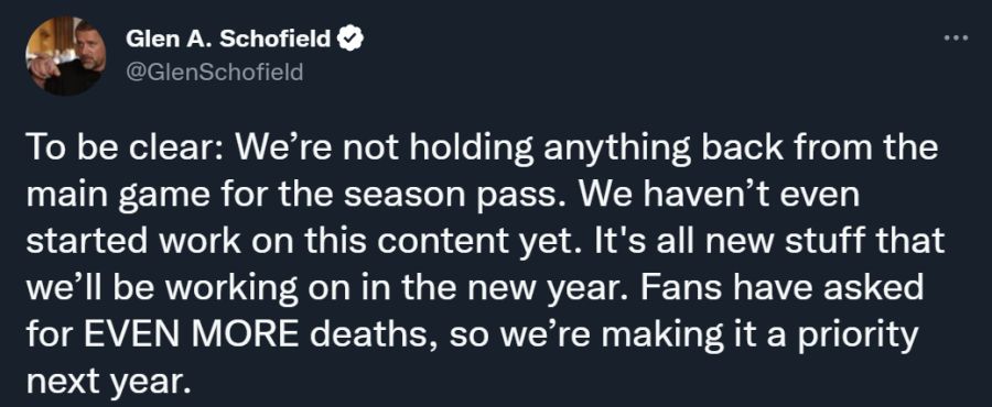 칼리스토 프로토콜 '데드씬' 시즌패스 관련 디렉터 공식 언급_1.png