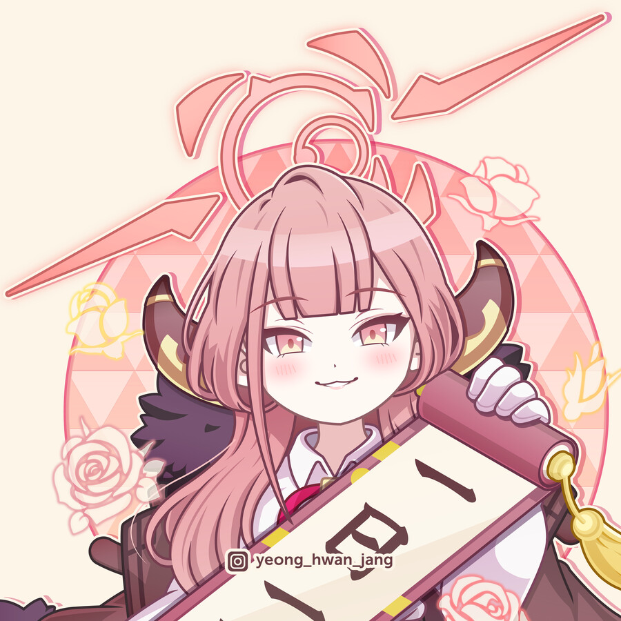 블루아카이브 리쿠하치마 아루 벡터 일러스트+월페이퍼!!!!_9.png